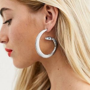 ASOS Silver Snake Earrings